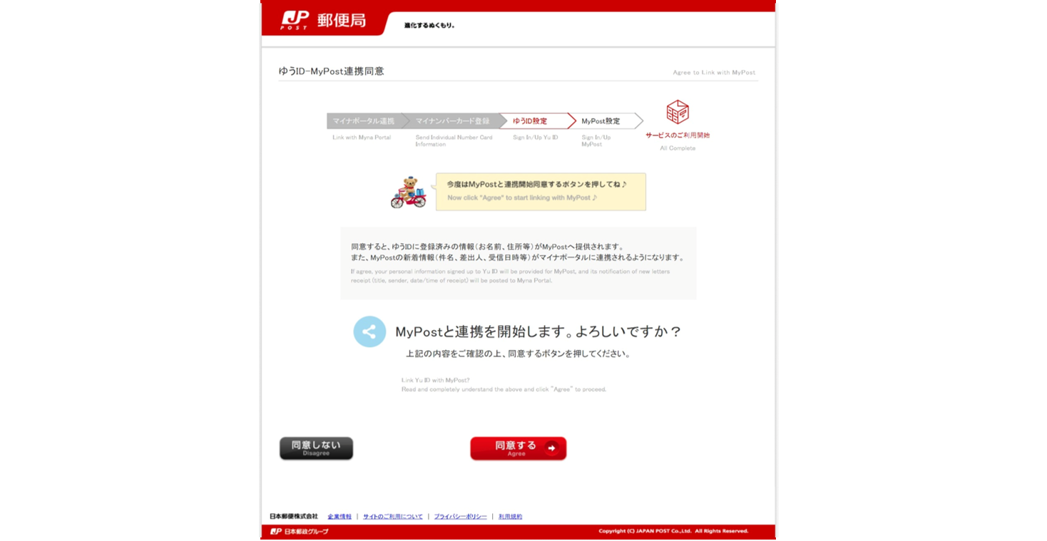 「MyPost」の開設